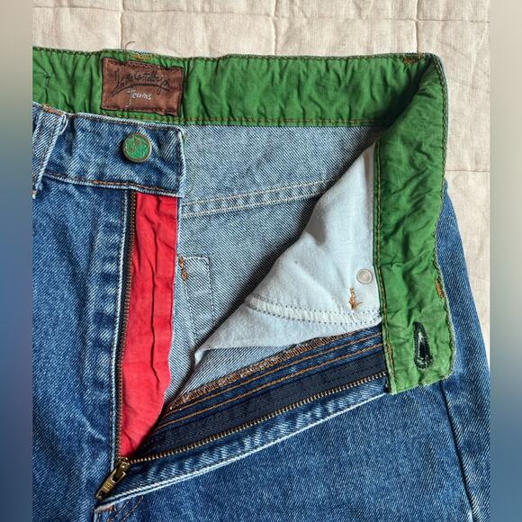 RARE VTG JC de Castlebajac 100% Cotton Blue Jean Rolled Raw Hem Shorts - 29 - Picture 9 of 9